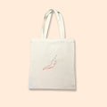 Tote Bag in Tela Ricamata a Mano – KTM & Peperoncino