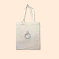 Tote Bag in Tela Ricamata a Mano – AMÒ NOI & Cuore Sacro