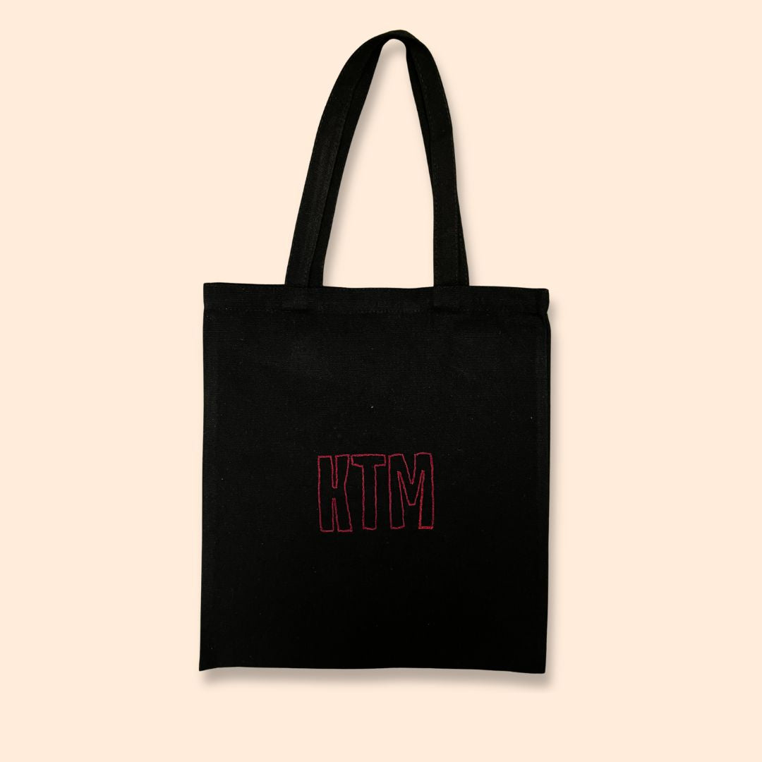 Tote Bag in Tela Ricamata a Mano – KTM & Peperoncino