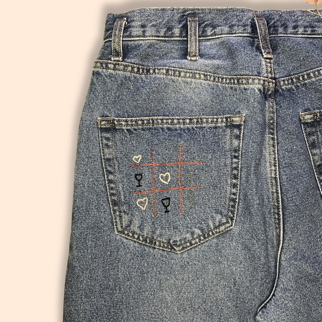 Pantalone di Jeans - Vino e cor