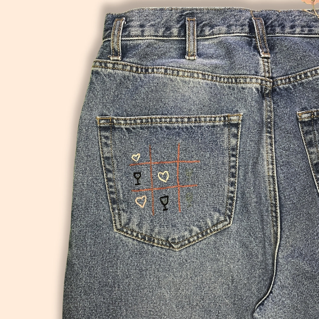 Pantalone di Jeans - Vino e cor