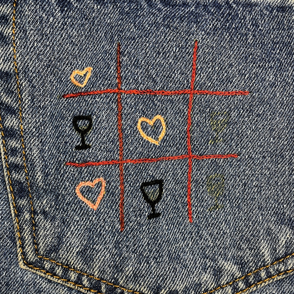 Pantalone di Jeans - Vino e cor