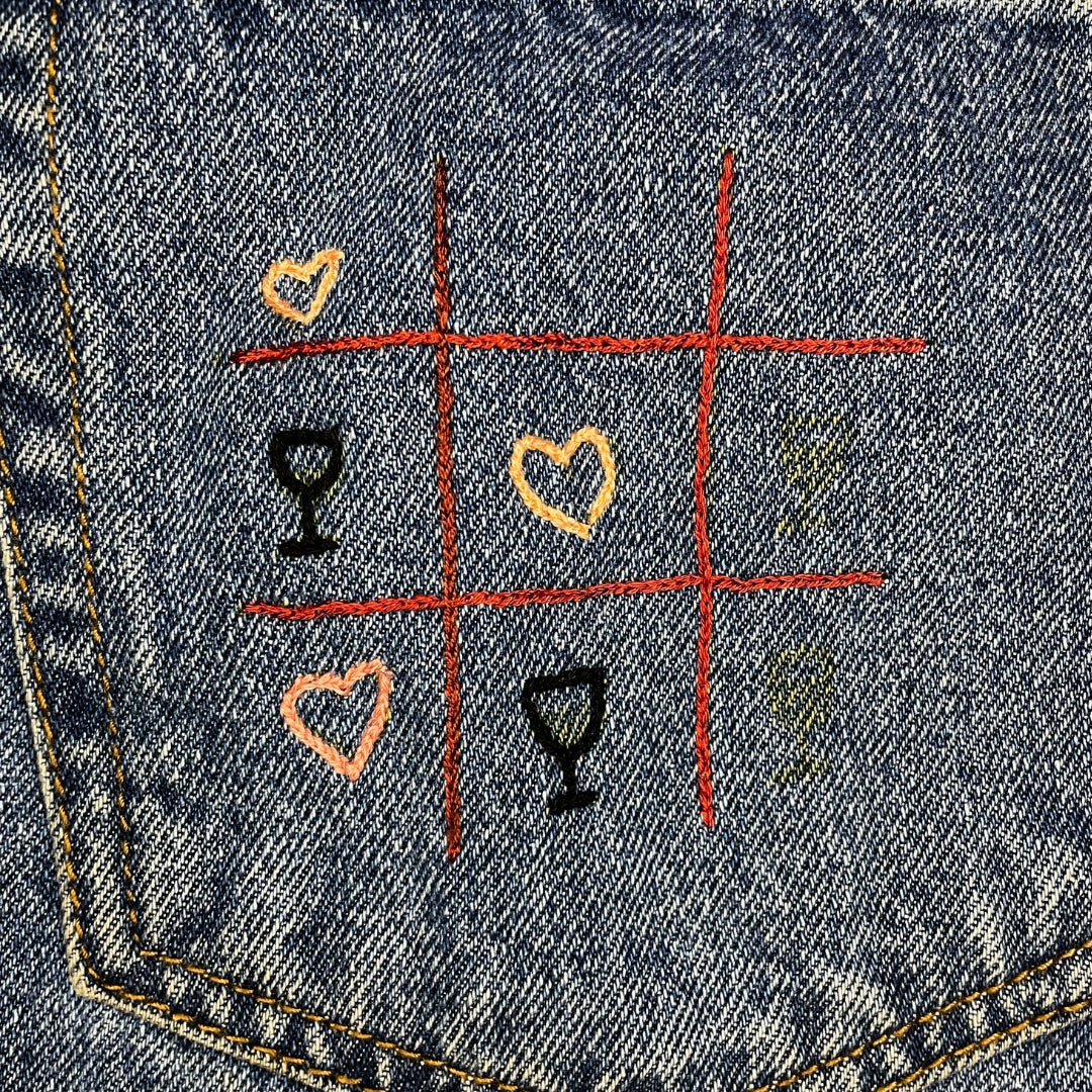 Pantalone di Jeans - Vino e cor