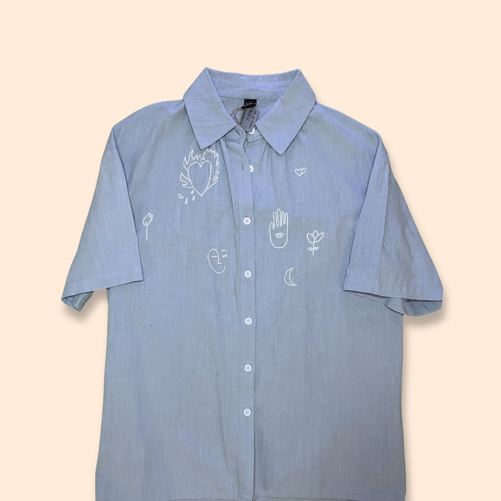 Camicia ricami multipli