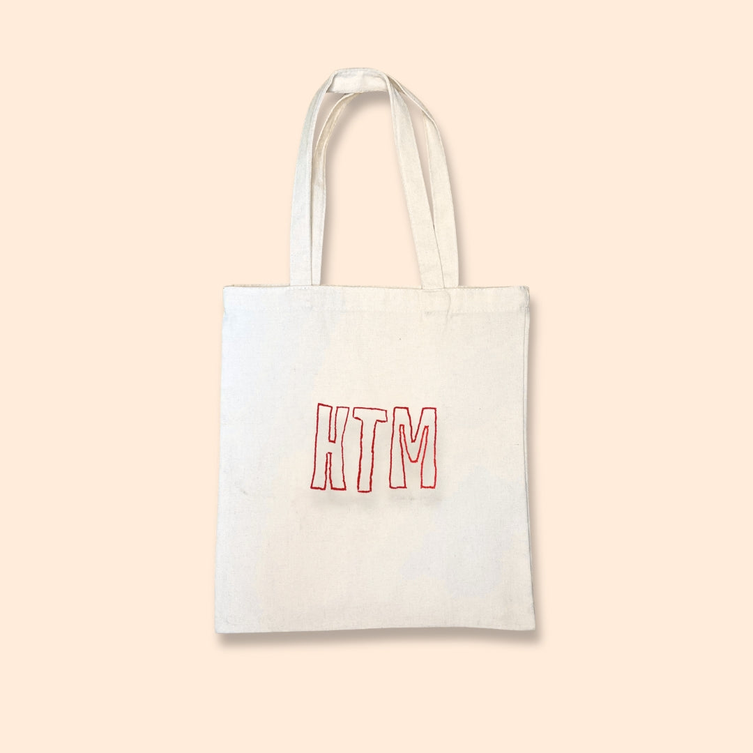 Tote Bag in Tela Ricamata a Mano – KTM & Peperoncino